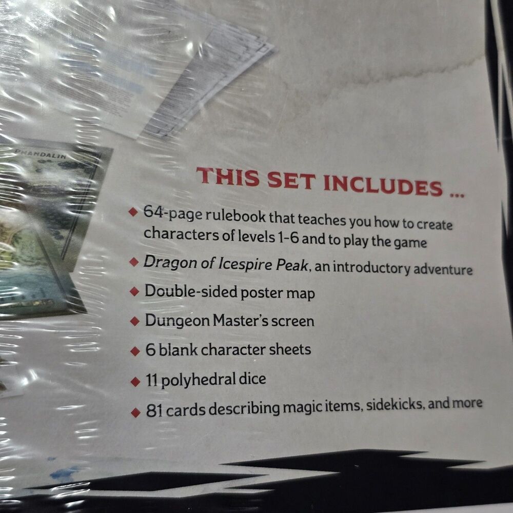 Dungeons & Dragons Essentials Kit Factory Sealed Dragon of Icespire Peak D&D New - Picture 4 of 5